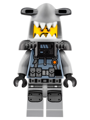 Display of LEGO The LEGO Ninjago Movie Hammer Head, Black Beard, Large Knee Plates