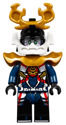 Display of LEGO Ninjago Samurai X (Pixal / P.I.X.A.L.), Sons of Garmadon / Hunted, Large Horns