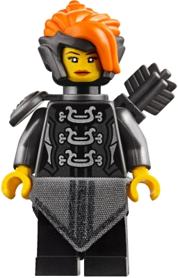 This LEGO minifigure is called, Misako (Koko) (Lady Iron Dragon), The LEGO Ninjago Movie . It's minifig ID is njo412.