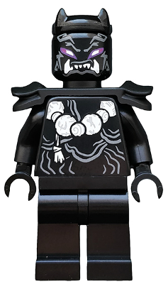 Display of LEGO Ninjago Oni Villain, Armor