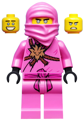 Display of LEGO Ninjago Zane, Avatar Pink Zane