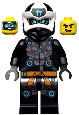This LEGO minifigure is called, Cole, Digi Cole . It's minifig ID is njo579.