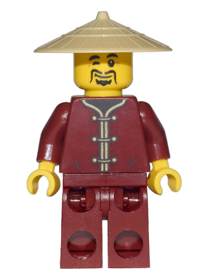 Display of LEGO Ninjago Statue, Chen's Noodle House Sign