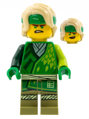 This LEGO minifigure is called, Lloyd, Core, Hair with Bandana . It's minifig ID is njo725.