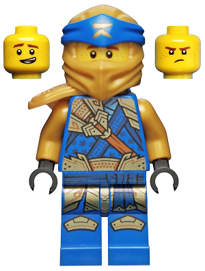 This LEGO minifigure is called, Jay (Golden Ninja), Crystalized . It's minifig ID is njo775.