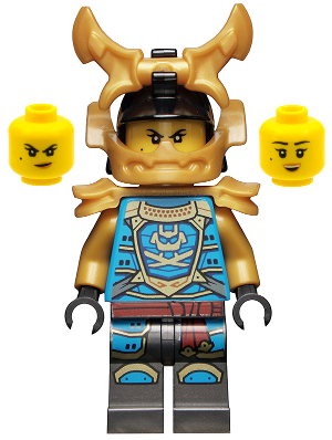 This LEGO minifigure is called, Samurai X (Nya), Crystalized . It's minifig ID is njo776.