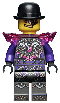 This LEGO minifigure is called, The Mechanic, Crystalized . It's minifig ID is njo779.