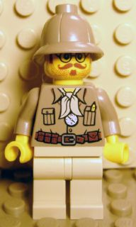 Display of LEGO Pharaoh's Quest Professor Archibald Hale