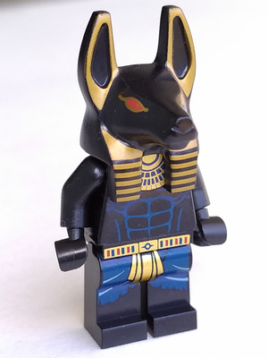 Display of LEGO Pharaoh's Quest Anubis Guard