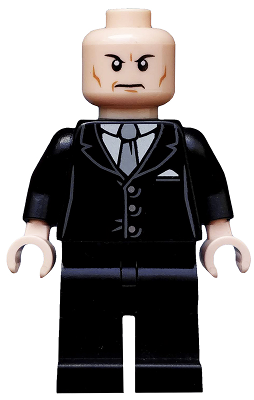 This LEGO minifigure is called, Lex Luthor . It's minifig ID is sh012.
