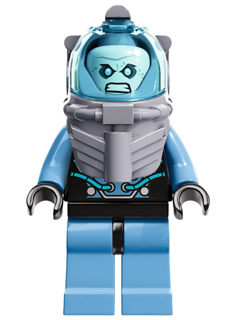 This LEGO minifigure is called, Mr. Freeze, Medium Blue . It's minifig ID is sh049.