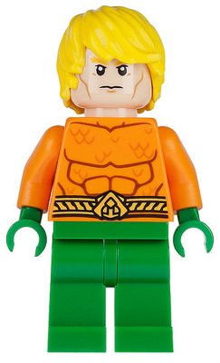 This LEGO minifigure is called, Aquaman, Yellow Tousled Hair . It's minifig ID is sh050.