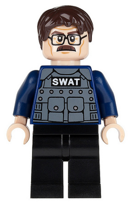 This LEGO minifigure is called, Commissioner James Gordon . It's minifig ID is sh063.