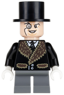 This LEGO minifigure is called, The Penguin, Fur Collar . It's minifig ID is sh096.