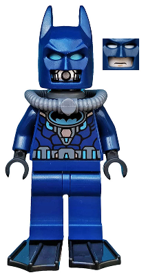 This LEGO minifigure is called, Batman, Dark Blue Wetsuit and Flippers . It's minifig ID is sh097.