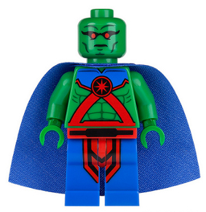 This LEGO minifigure is called, Martian Manhunter . It's minifig ID is sh114.