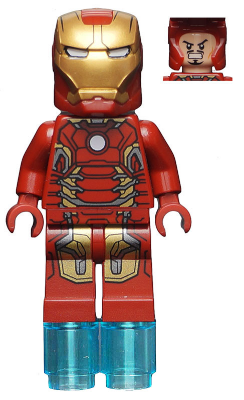 Display of LEGO Super Heroes Iron Man Mark 43 Armor