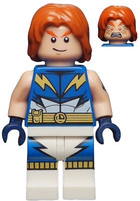 This LEGO minifigure is called, Lightning Lad . It's minifig ID is sh211.