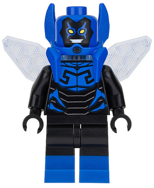 This LEGO minifigure is called, Blue Beetle . It's minifig ID is sh278.