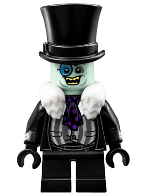 This LEGO minifigure is called, The Penguin, White Fur Collar . It's minifig ID is sh314.