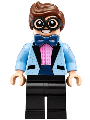 Display of LEGO Super Heroes Dick Grayson, Tuxedo