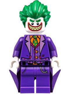 This LEGO minifigure is called, The Joker, Long Coattails, Smile with Pointed Teeth Grin . It's minifig ID is sh354.