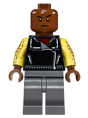 This LEGO minifigure is called, The Shocker . It's minifig ID is sh404.