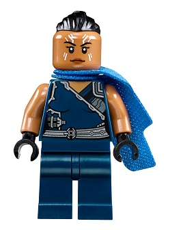 This LEGO minifigure is called, Valkyrie, Dark Blue Suit . It's minifig ID is sh407.