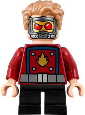 Display of LEGO Super Heroes Star-Lord, Short Legs