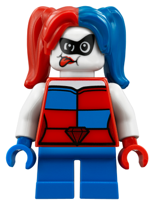 Display of LEGO Super Heroes Harley Quinn, Short Legs