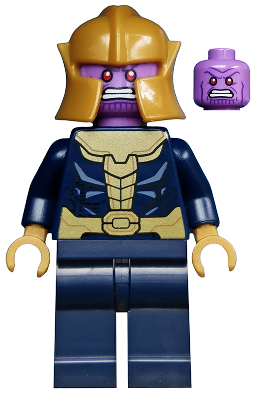 Display of LEGO Super Heroes Thanos, Plain Dark Blue Legs