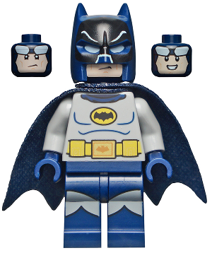 Display of Batman - Classic TV Series, Goggles and Light Bluish Gray Torso