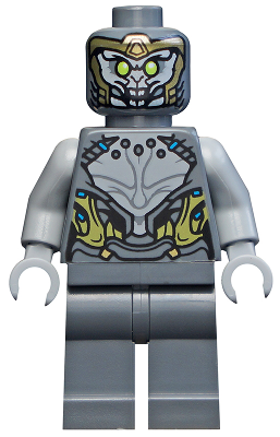 Display of LEGO Super Heroes Chitauri, Dark Bluish Gray