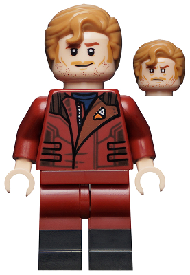 Display of LEGO Super Heroes Star Lord, Black Boots