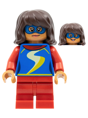 Display of LEGO Super Heroes Ms. Marvel, Medium Legs