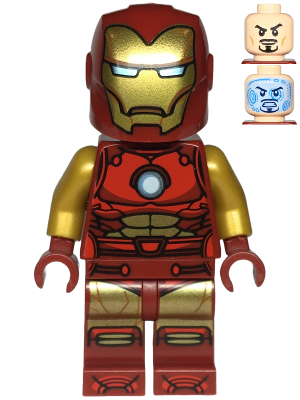 Lego iron top man gold