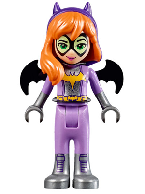 Display of LEGO DC Super Hero Girls Batgirl, Medium Lavender Legs, Flat Silver Boots