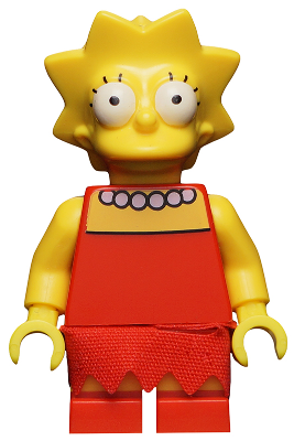 This LEGO minifigure is called, Lisa Simpson, The Simpsons, Series 1 (Minifigure Only without Stand and Accessories) . It's minifig ID is sim010.