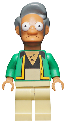 This LEGO minifigure is called, Apu Nahasapeemapetilon, The Simpsons, Series 1 (Minifigure Only without Stand and Accessories) . It's minifig ID is sim017.