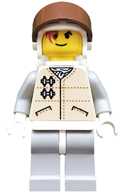 This LEGO minifigure is called, Hoth Rebel (Yellow Head, Brown Visor) . It's minifig ID is sw0016.