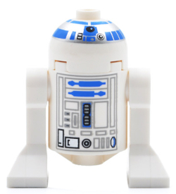 Display of LEGO Star Wars Astromech Droid, R2-D2