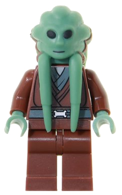 This LEGO minifigure is called, Kit Fisto. It's minifig ID is sw0163.