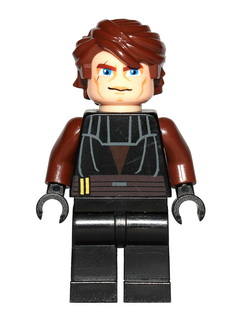 This LEGO minifigure is called, Anakin Skywalker, Large Eyes, Reddish Brown Arms . It's minifig ID is sw0183.