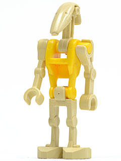 Battle Droid Commander with Straight Arm and Yellow Torso Bricker King