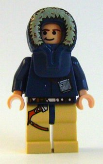 This LEGO minifigure is called, Han Solo, Light Nougat, Parka Hood, Tan Legs with Holster . It's minifig ID is sw0253.