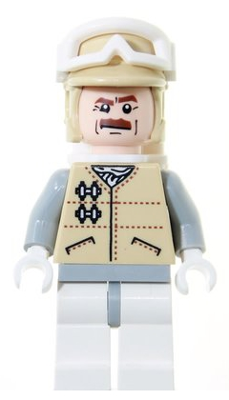 This LEGO minifigure is called, Hoth Officer . It's minifig ID is sw0258.