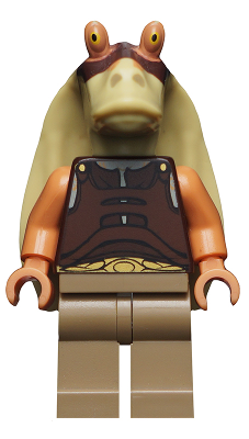Display of LEGO Star Wars Gungan Soldier (Printed Head)