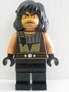 This LEGO minifigure is called, Quinlan Vos . It's minifig ID is sw0333.