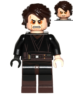 Display of LEGO Star Wars Anakin Skywalker (Sith Face)