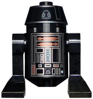 This LEGO minifigure is called, Astromech Droid, R5-J2 . It's minifig ID is sw0375.